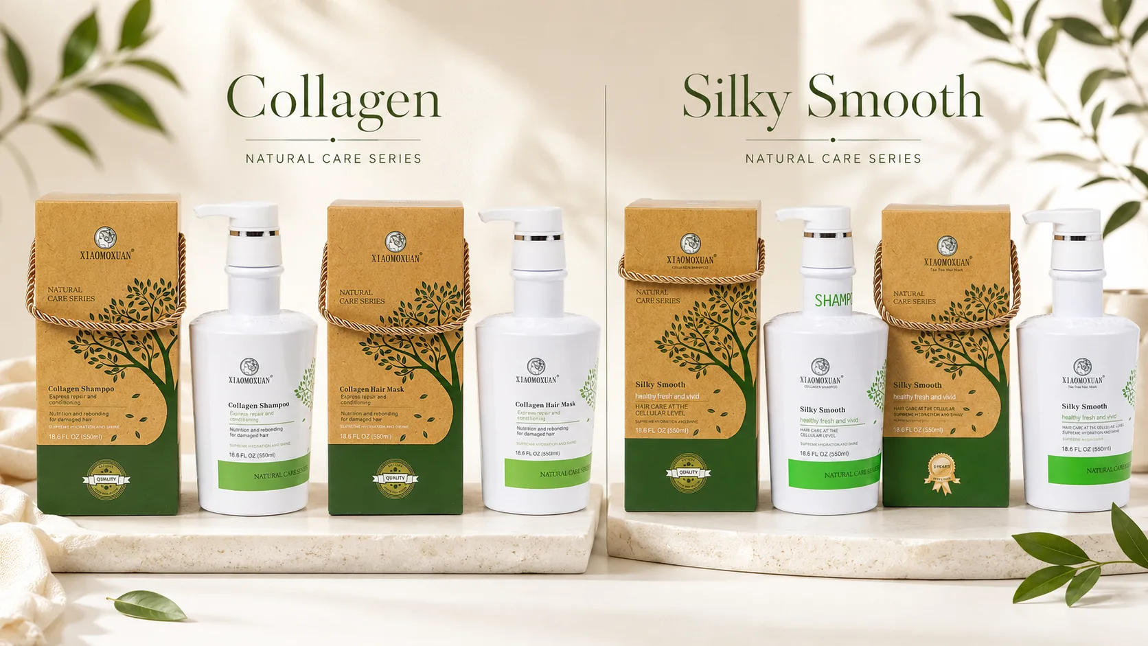 Порівняння ліній Xiaomoxuan Collagen та Silky Smooth